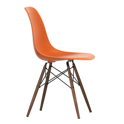 Cadeira Eames em Plástico DSW / Base dark maple